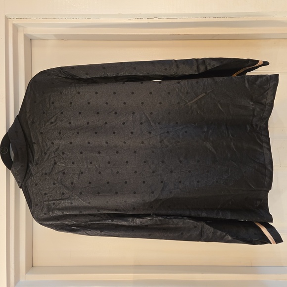 NWT Victorias Secret Satin Polka Dot Solid Pajama Set Black Size XL - Picture 5 of 15